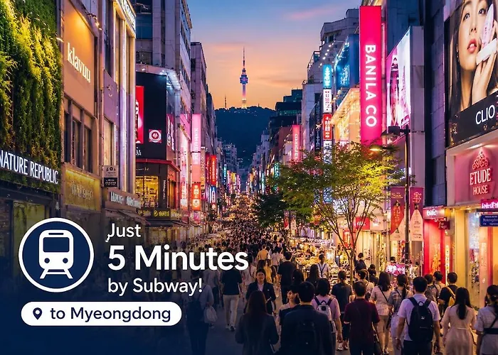 Myeongdong & Dongdaemun, 5min To Subway, 3min To Bus Apartamento *