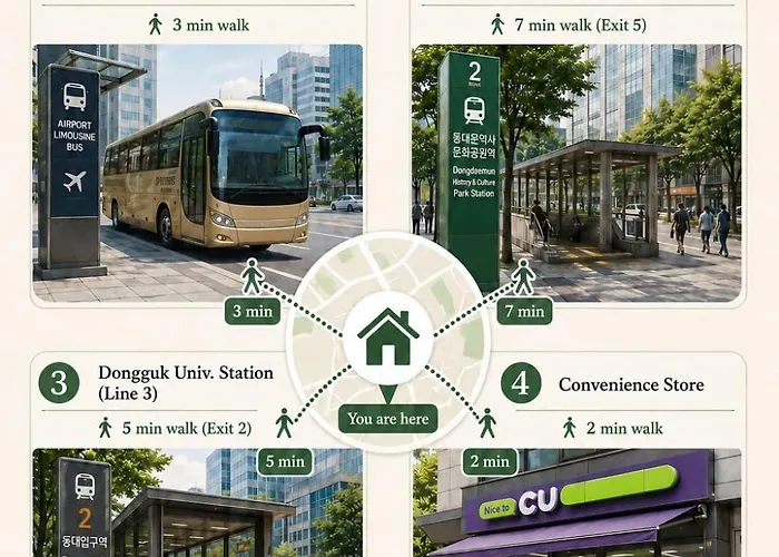 Myeongdong & Dongdaemun, 5min To Subway, 3min To Bus Apartamento *