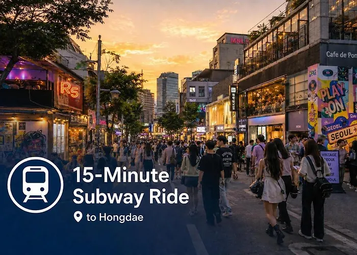 Myeongdong & Dongdaemun, 5min To Subway, 3min To Bus *